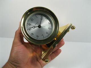 Chelsea Mantle Clock SOLID BRASS metal Constitution Nautical Elegance 6