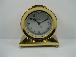 Chelsea Mantle Clock SOLID BRASS metal Constitution Nautical Elegance 9