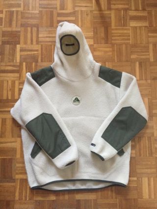 Very Rare Nike Acg Fleece Hoodie Ski Mask Baclava Xl Vintage 90´s