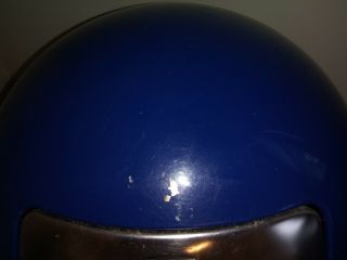 Vintage UNITED Metal DOME TOP Industrial Trash Can (VERY RARE BLUE & CHROME) 6