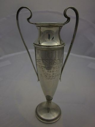 Rare 1924 Billiards Trophy In Sterling Silver From Peterson 