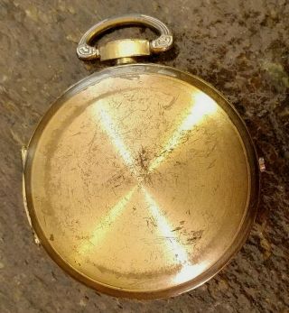 VERY RARE ANTIQUE TAYLOR GYDAWL GOLD PLATED BRASS COMPASS 1920 ' S 5