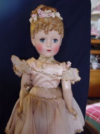 Madame Alexander Vintage Hard Plastic Nina Ballerina Doll With Awesome Coloring