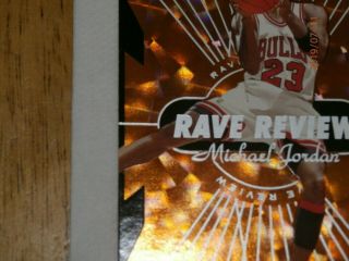 1997 - 98 SKYBOX Z - FORCE RAVE REVIEW MICHAEL JORDAN RARE 6 OF 12 8