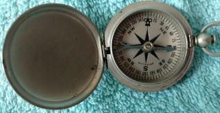 Wittnauer Wwii Pocket Watch Compass Folding Case
