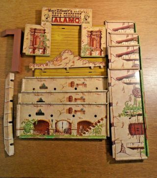 VINTAGE WALT DISNEY ' S OFFICIAL DAVY CROCKETT ALAMO PARTIAL SET (312 - 205) 2