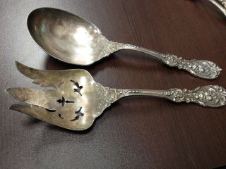 Reed & Barton Sterling Francis 1 Large Serving Fork & Spoon Set