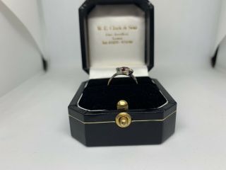 Antique 18ct Gold Platinum Ruby and Diamond Art Deco Ring 5
