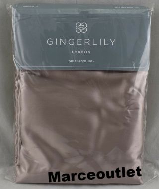 Gingerlily London 100 Silk Solid Full / Queen Duvet Cover Vintage Pink