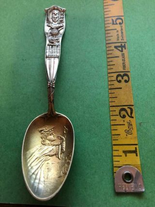 Antique George Shiebler Sterling Silver Souvenir Spoon Vassar College 37 Grams