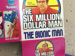 MIB SIX MILLION DOLLAR MAN VINTAGE 1975 KENNER unplayed bionic man box 9