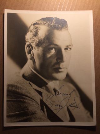 Gary Cooper Rare Early Vintage Autographed 7 " By 9 " Photo Envelope