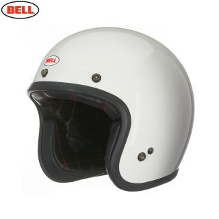 Bell Custom 500 Solid Vintage White Low Profile Open Face All Sizes