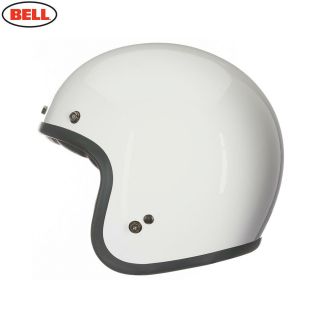 Bell Custom 500 Solid Vintage White Low Profile Open Face ALL SIZES 2