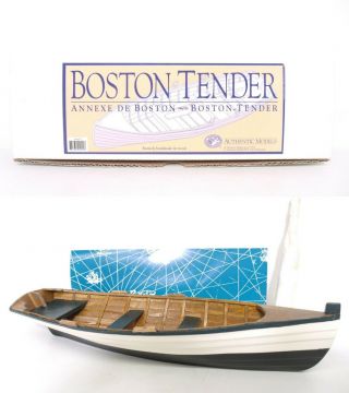 Authentic Models Boston Tender Wood Sailboat Boat Ship Canoe Raft Asa071 Iob