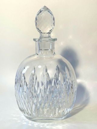 Baccarat France Tiffany & Co Crystal Decanter Rare 1984 Nemours Vintage Pattern