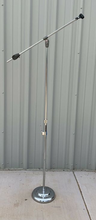 Atlas Sound 721d Vintage Mic Microphone Boom Stand Chrome Base 721