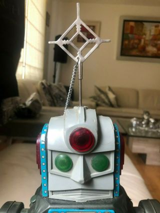 EXTREMELY RARE ALPS MOON EXPLORER TIN TOY BATTERY OPERATED ROBOT JAPAN MADE 14 2
