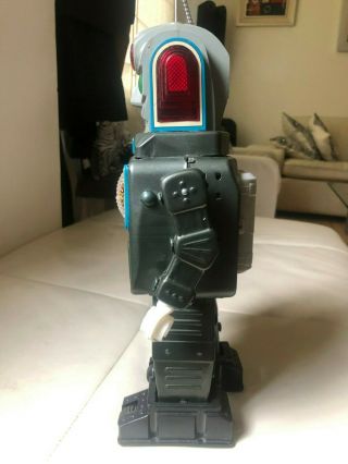 EXTREMELY RARE ALPS MOON EXPLORER TIN TOY BATTERY OPERATED ROBOT JAPAN MADE 14 6