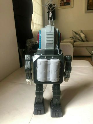 EXTREMELY RARE ALPS MOON EXPLORER TIN TOY BATTERY OPERATED ROBOT JAPAN MADE 14 7