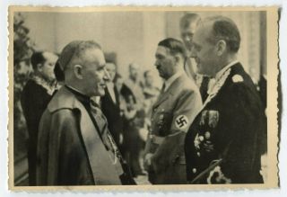 Wwii Photo From Russian Archive: German Officials In Vatican