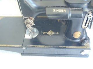 Vintage Singer Featherweight 221 Sewing Machine 1933 with case & acc AD 548775 2