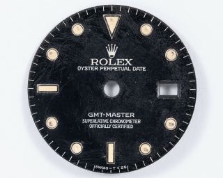 Authentic Vintage Rolex Dial For 16750 & 16700 Gmt - Master For Restoration