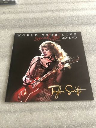 Taylor Swift Signed Autographed Speak Now World Tour Live CD Rare Australian Edt 2