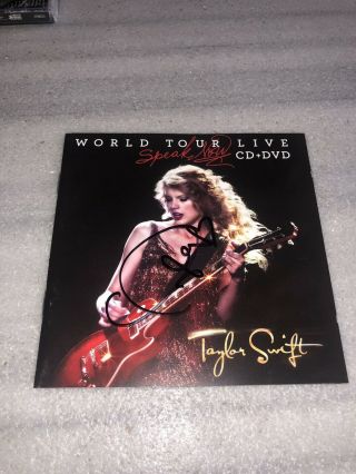 Taylor Swift Signed Autographed Speak Now World Tour Live CD Rare Australian Edt 3