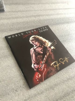 Taylor Swift Signed Autographed Speak Now World Tour Live CD Rare Australian Edt 9