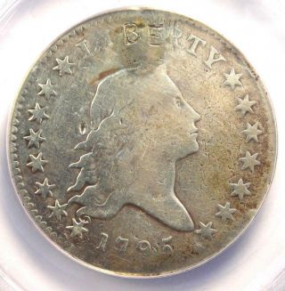 1795 Flowing Hair Bust Half Dollar 50c - Anacs Vg8 Details (plugged) - Rare Coin