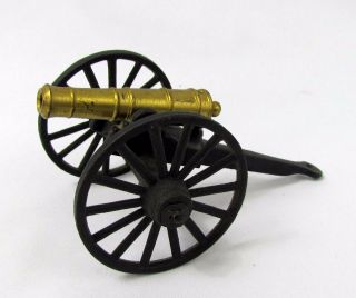 Vintage Cast Iron Miniature And Brass Field Artillery Cannon Mfco Civil War