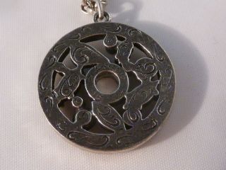 Vintage Patricia Locke Signed Silver Water Lily SOLSTICE Necklace Perfect 2005 4