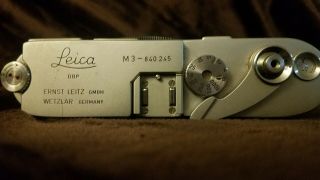 Vintage Leica M3 840245 DBP 35mm Rangefinder Film Camer Ernst Leitz GMHB 3
