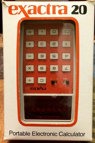 Vintage Exactra 20 Calculator