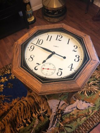 Vintage Howard Miller Cocktail Clock Table Rare Model 613 - 187 - Great