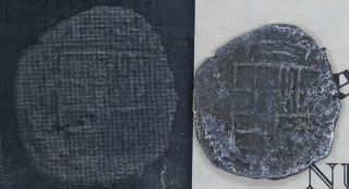1622 Atocha 8 Reales Grade 3 Potosi w/ Rare Shipwreck Coin - Z 2