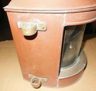 Vintage TUNG WOO Lantern Maritime Copper Oil Wick Hanging Lamp Masthead 7