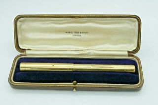 Vintage 1933 18ct Gold Swan Mabie Todd Sf2 Fountain Pen In.