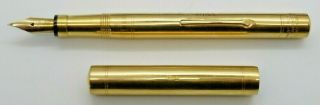 VINTAGE 1933 18ct GOLD SWAN MABIE TODD SF2 FOUNTAIN PEN IN. 2