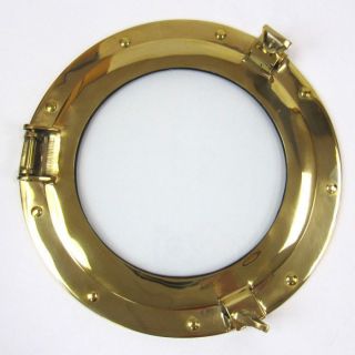 11 " Brass Porthole Window Brass Porthole Ship Porthole Nautical Decor