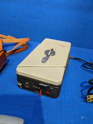 Vtg Mohawk Midgetape Chief Micro Tape Recorder Player Amp and Microphone Spy 4