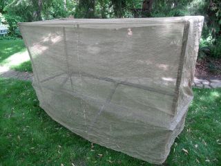 Wwii U.  S.  M.  C.  Cot With Mosquito Bar,  Netting,  And Cover.