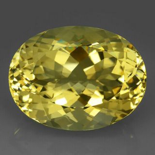 39.  74ct World Rare Earth Mined 100 Natural Yellow Color Scapolite Unheated