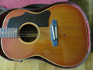 Vintage 1960s Gibson B25 Acoustic Guitar with Case 2