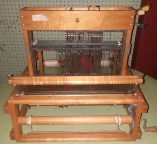 Vintage Leclerc Dorothy 15 3/4 Folding Tabletop Loom 4 Harness Canadian Maple