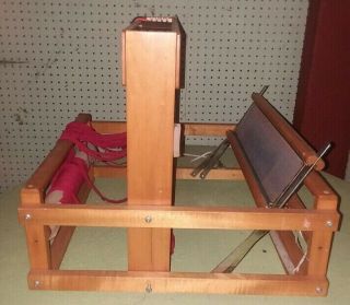 VINTAGE LECLERC DOROTHY 15 3/4 FOLDING TABLETOP LOOM 4 HARNESS CANADIAN MAPLE 2