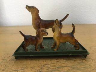 Vintage Plastic Hong Kong Dog Family