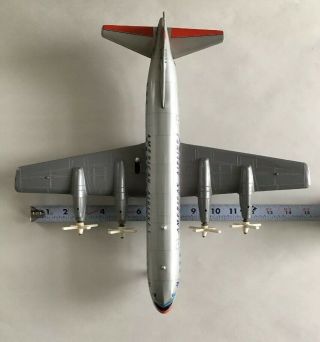 Vintage American Airlines Tin Litho 4 Prop Battery Op Plane Japan Yonezawa 3
