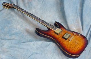 2006 Schecter C - 1 Classic Antique Sunburst,  Vine Of Life Inlay Awesome